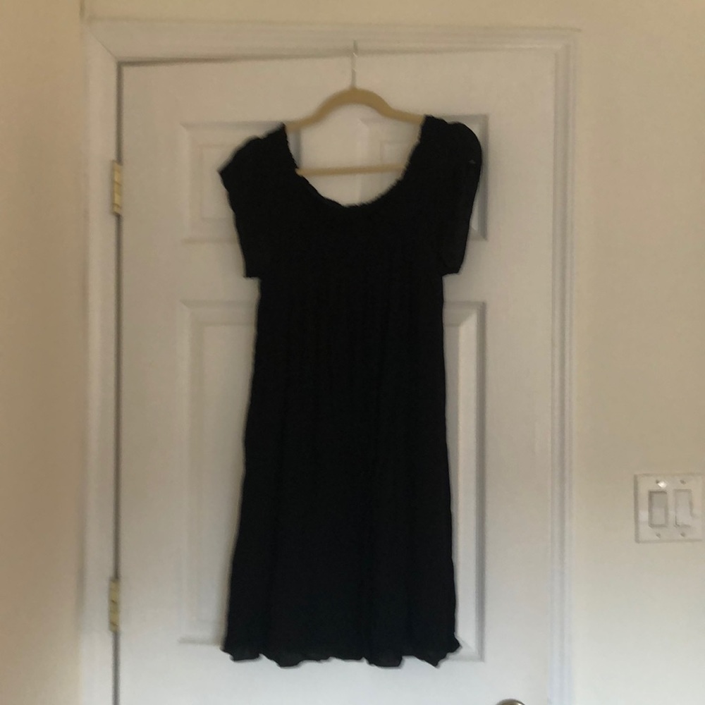 Black summer dress from Aritzia